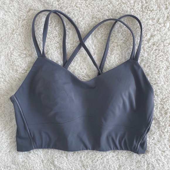 ❤️ Like a Cloud Longline Bra Light Support, B/C Cup Grey Size 6 Asphalt Grey - Picture 1 of 5